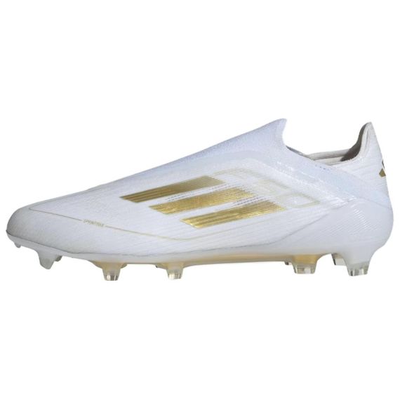 Элитные бутбольные ботинки Adidas F50 Низки для Вечернего белого/Золотого/Вечернего белого Унисекса