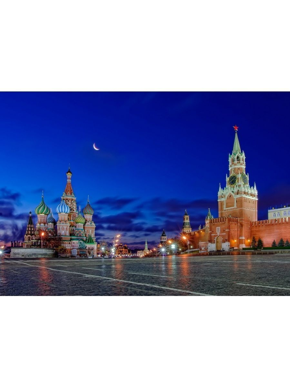 Фото на стекле "Красная площадь" Декор для дома, подарок