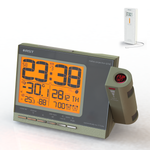 Проекционные часы c радиодатчиком RST meteo projection Q768, шампань