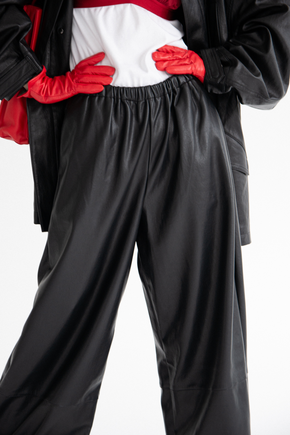 Брюки из экокожи JOUL