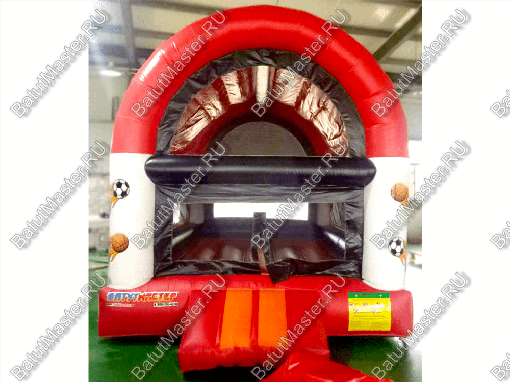 Детский надувной батут "Мячики" с крышей 5*3*3.5 м