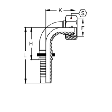 Фитинг DN 16 DKO-S (Г) 30x2 20 (90)