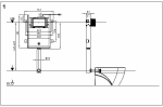 Комплект унитаза WeltWasser AMBERG 404 + MERZBACH 002 MT-BL + AMBERG RD-BL черный матовый, безободковый, с крышкой микролифт, с бачком скрытого монтажа и черной кнопкой