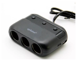 Разветвитель авто Eplutus FC-339 (2USB/3гн.) вольтметр