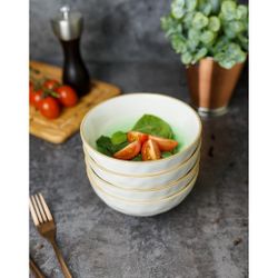 Салатник 510 мл d 15 см h6 см зеленый фарфор "The Sun Eco" P.L. Proff Cuisine [6]