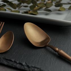 Ложка столовая 19,5 см матовая цвет медь PVD 1920-Copper P.L. [12]