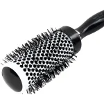 Расческа для укладки волос термобрашинг 24,5х6х4,5 см, круглая, продувная, черная, MONTE VITA (МОНТЕ ВИТА), 457418