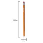 Карандаши чернографитные ОФИСМАГ НАБОР 48 шт., НВ, c резинкой, корпус желтый, заточенные, 180639