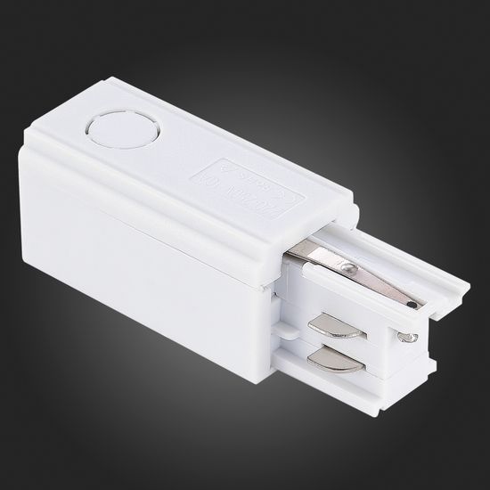 ST030.509.10L Левый Токоподвод для трехфазного шинопровода ST-Luce Белый TRACE