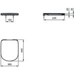 Сиденье и крышка для унитазов Ideal Standard TEMPO R191301