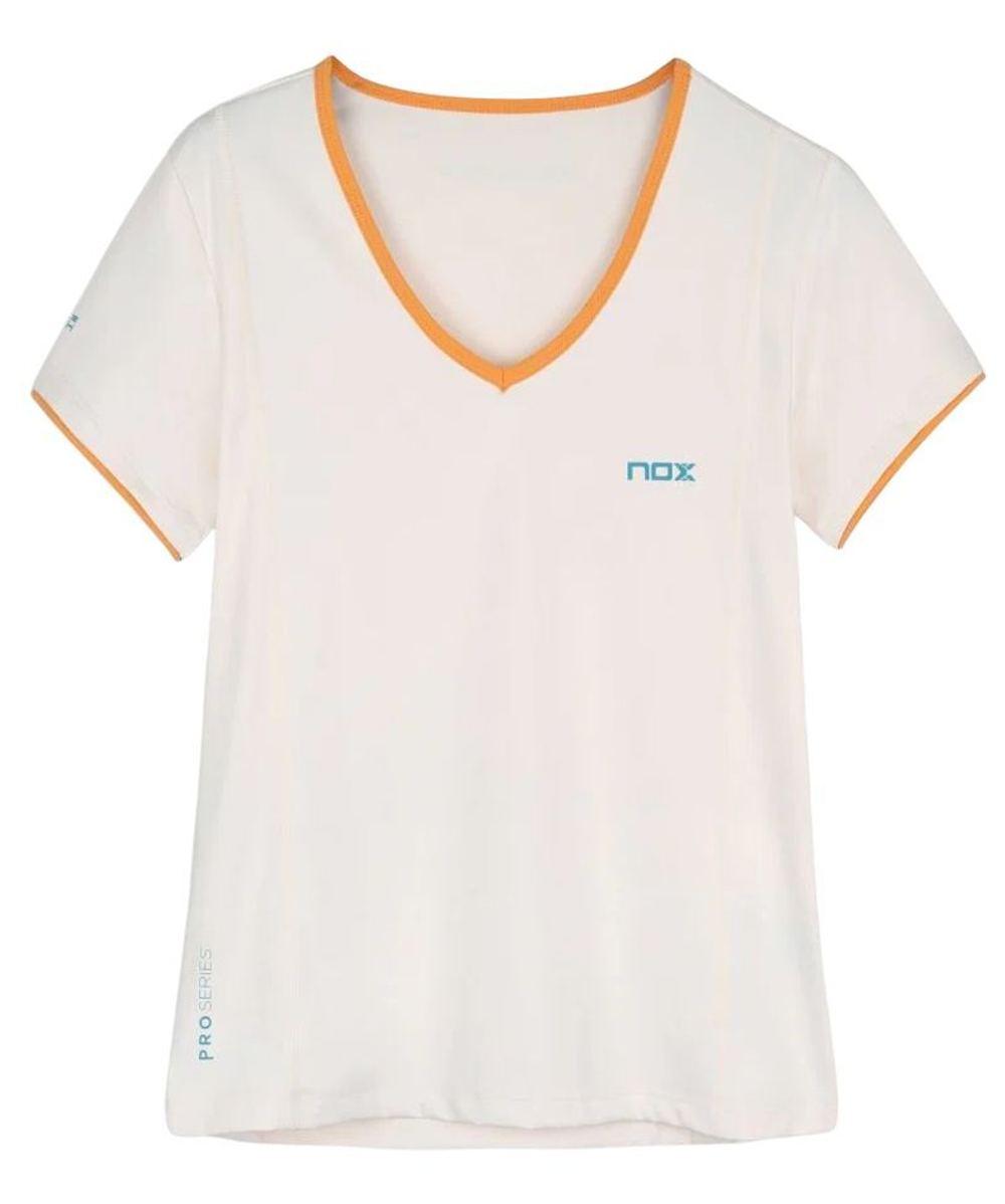 Женская теннисная футболка NOX Pro T-Shirt - vanilla ice