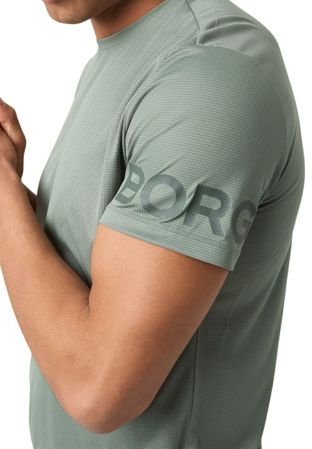 Мужская теннисная футболка Björn Borg Light - зеленый