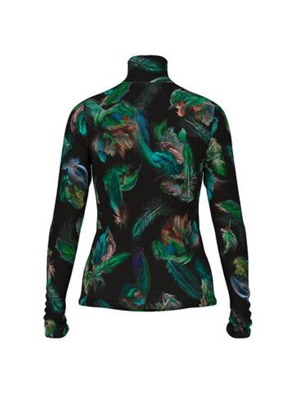 Marc Cain Водолазка бархатная с принтом