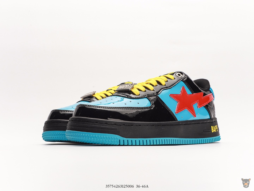 Кроссовки Marvel x Bape STA Low "Black Widow"