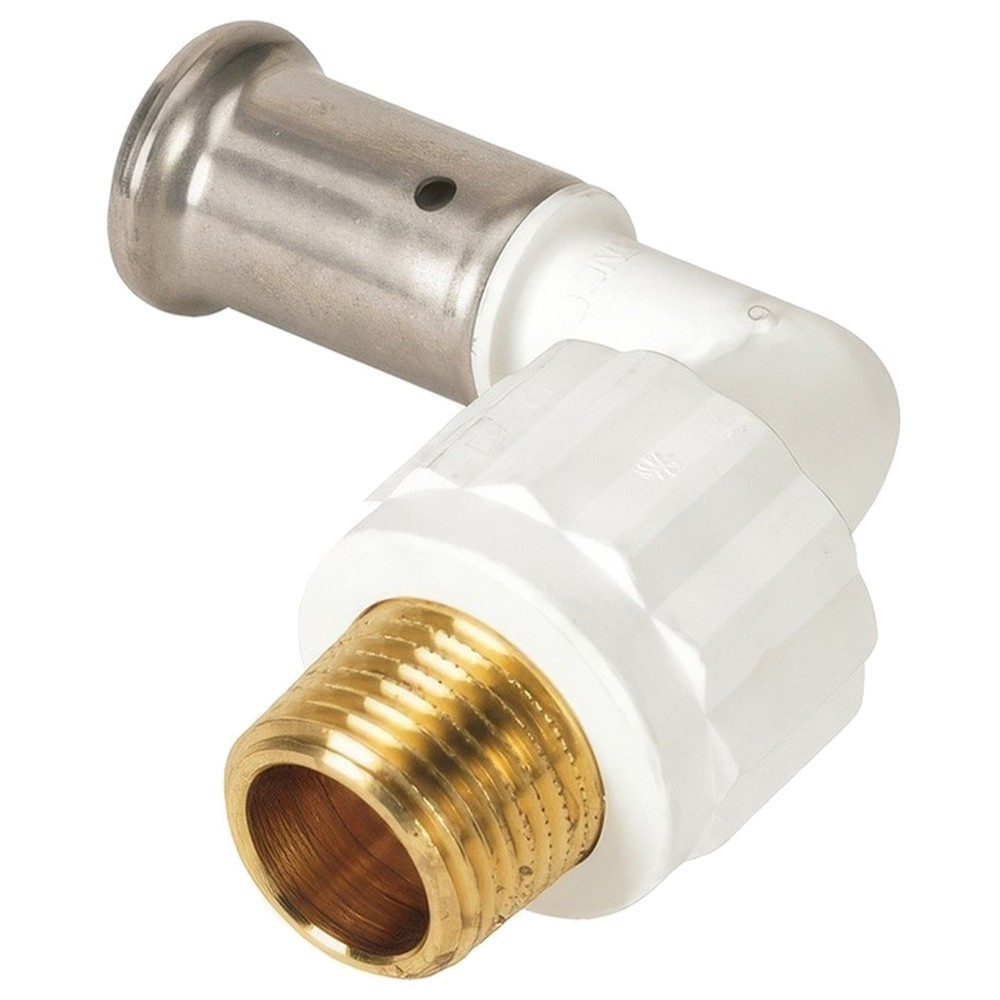 Угольник HENCO 90гр НР ПВДФ пресс, 20x3/4"