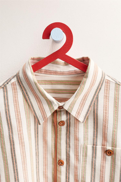 ZARA TIMELESS - РУБАШКА В ПОЛОСКУ С КАРМАНОМ, ОРАНЖЕВЫЙ