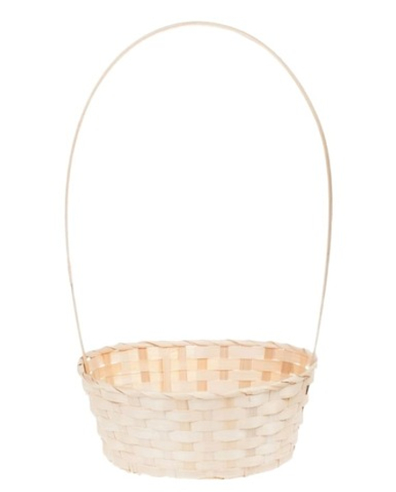 Корзина овальная 30см*20см*13см*50см белая