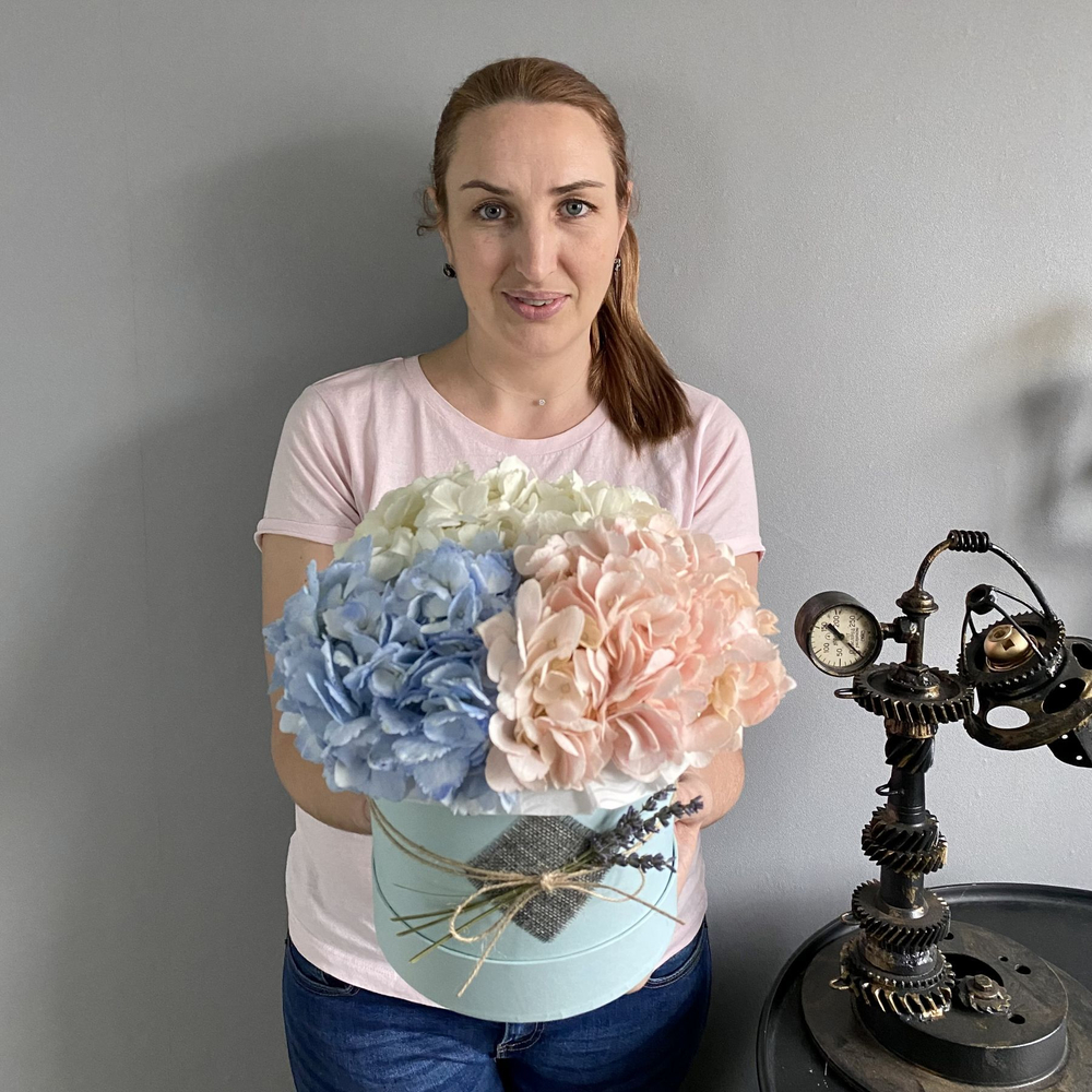 Букет из цветов «Ты-небо микс мята»