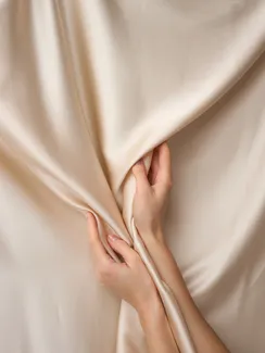 Шелк вискозный стрейч, арт. 15308, Китай, кремовый