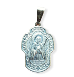 Нательная именная икона Ангел Хранитель с серебрением крест