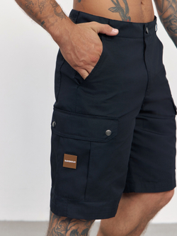 Шорты карго "ripstop cargo" (черный)