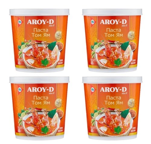 Aroy-D Паста Том Ям кисло-сладкая, 400 г 4 шт