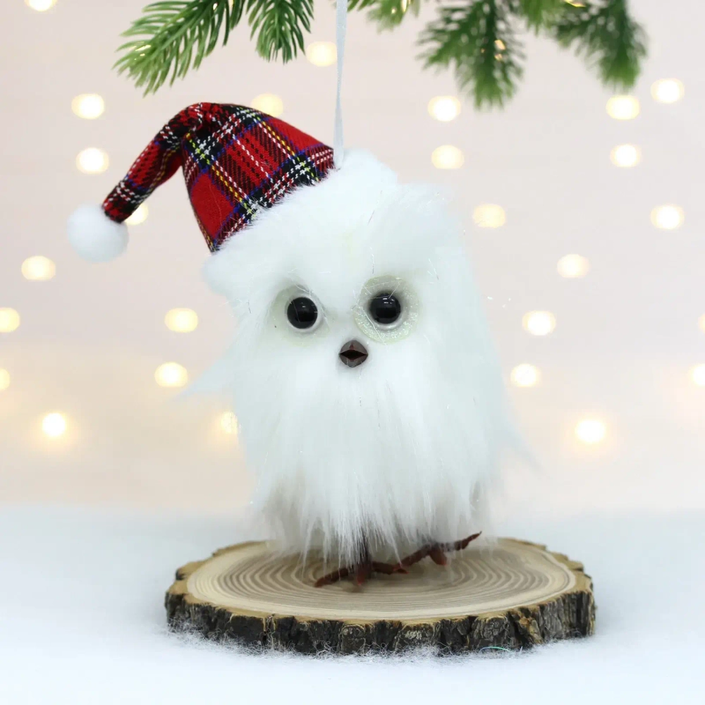 Подвеска «Зимняя совушка» 18 см, Красный (микс дизайнов)