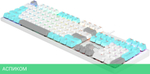 Клавиатура A4Tech Bloody S510R Icy White/blms Red