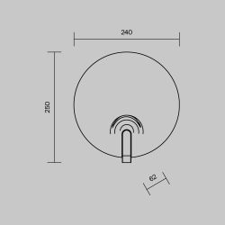 Светильник настенный Maytoni   MOD481WL-L8BS3K