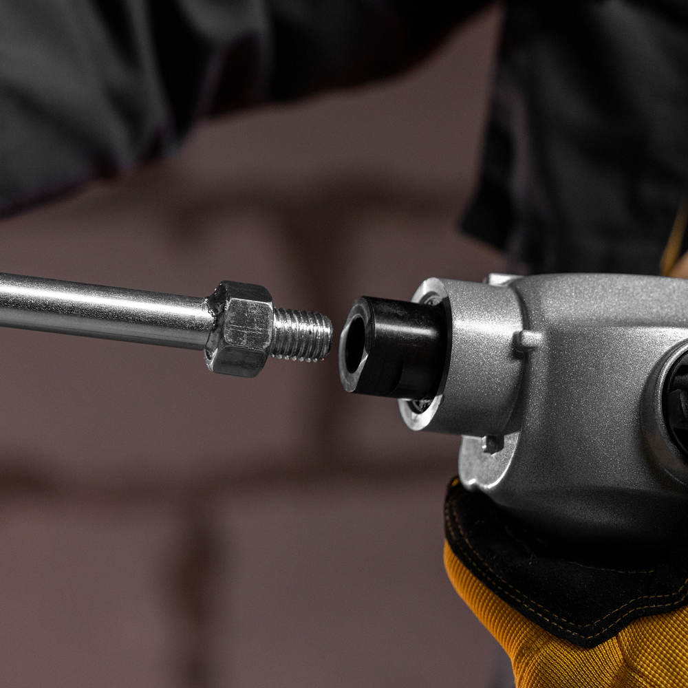 Миксер строительный EM-1-1220, 1220 Вт, 0-480/0-800 об/мин Denzel