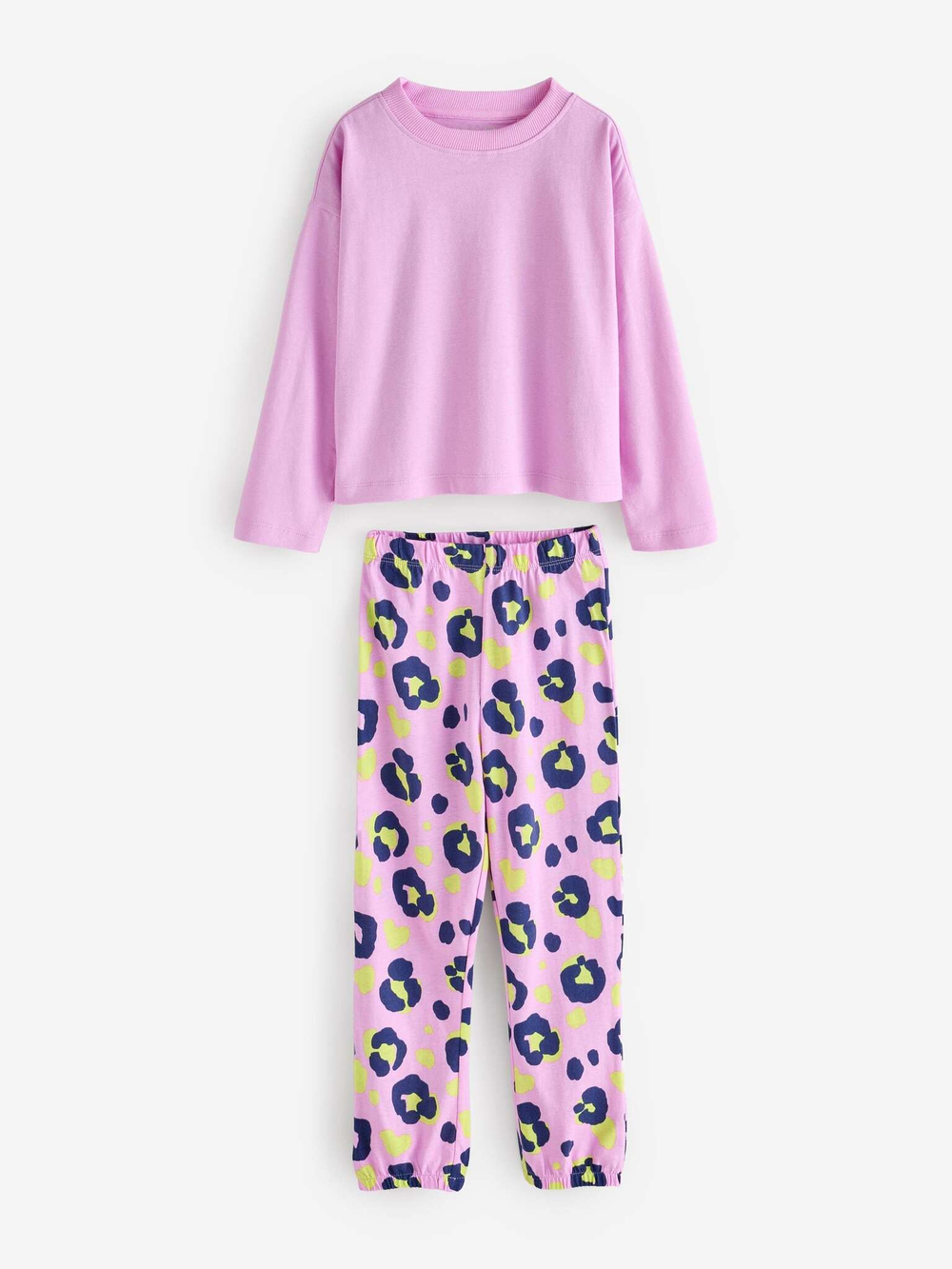 Пижама для девочки Next Q96-921, 3 шт., Розовый, Мятный, Темно-синий