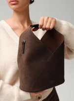 Замшевая сумка Rebecca DBR 31370 черный каштан