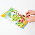 Набор для творчества "Сверкающая мозаика из мягкого пластика", "Крокодил", 21х29 см, ЮНЛАНДИЯ, 662366