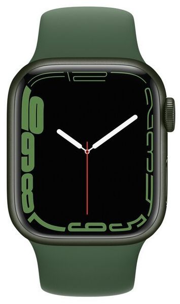 Умные часы Apple Watch Series 7 45mm Aluminium with Sport Band, зеленый клевер (MKN73)