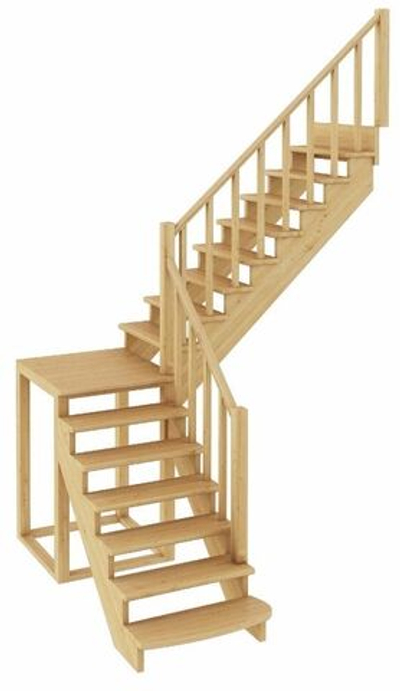 Лестница на второй этаж К-002м/4 Правая