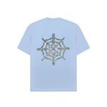 STVOL.TV ''FLOWERS" LOGO TEE — BLUE