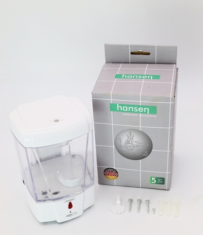 32027 Дозатор СЕНСОРНЫЙ для жидкого мыла к стене Hansen (30/1шт)