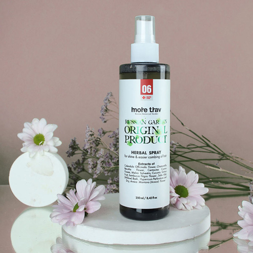 Фито-спрей для блеска и облегчения расчесывания волос More Trav Herbal Spray for Shine & Easier Combing of Hair 250мл