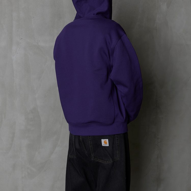 Толстовка мужская Carhartt WIP Hooded American Script Jacket артикул:I033063_aura - купить в магазине Дайс