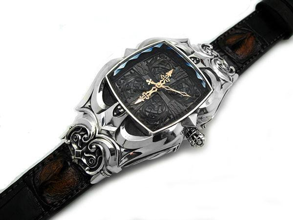 Часы из серебра Great Cross AZW-002S