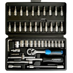 Набор инструмента 46пр. 1/4''(6-гран.)(4-14мм) Forsage F-2462-5