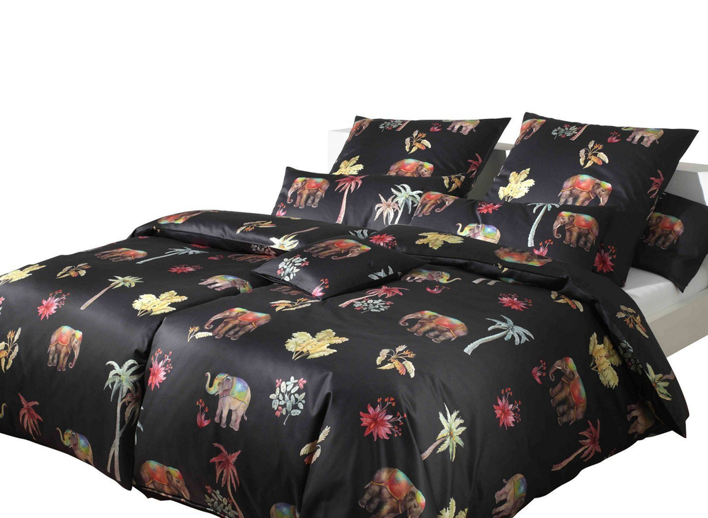 Пододеяльник 155x200 Elegante Delhi черный вид