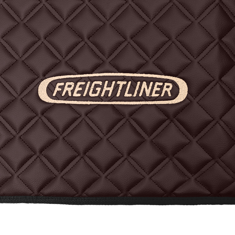 Ковры FREIGHTLINER CENTRY (механика) (экокожа, коричневый, черный кант, бежевая вышивка)