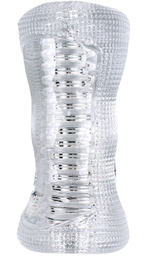 Прозрачный рельефный мастурбатор Diamond Hand Job (Цвет: прозрачный)