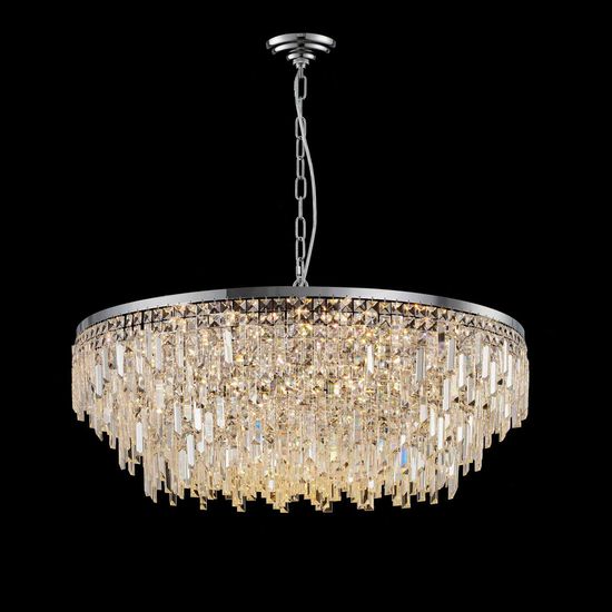 F7-ф1000*H350(530) CHROME (1) Люстра (в 2-х коробках)  (NW) #