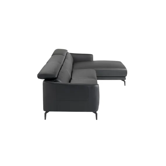 Диван угловой Angel Cerda 5359-R, черная кожа