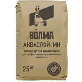 Штукатурка цементная Волма Акваслой МН 25 кг
