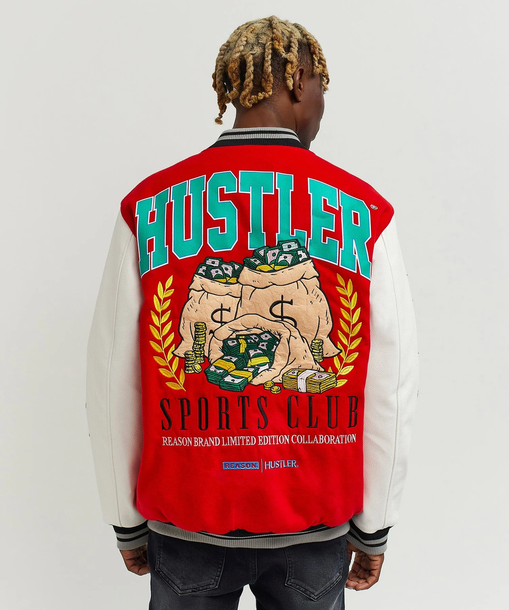 Бомбер REASON Hustler Wool Chenille Patch