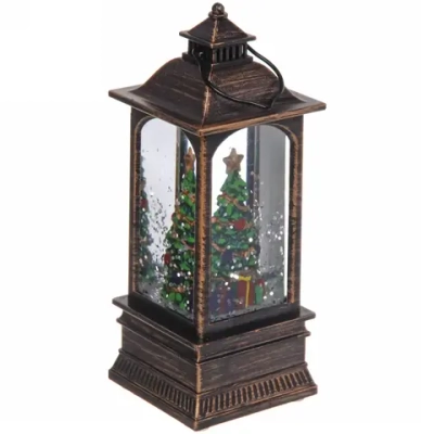 Сувенир с подсветкой Christmas «Фонарь - Нарядная ёлочка» 12,8х5,4 см (3хAG13)