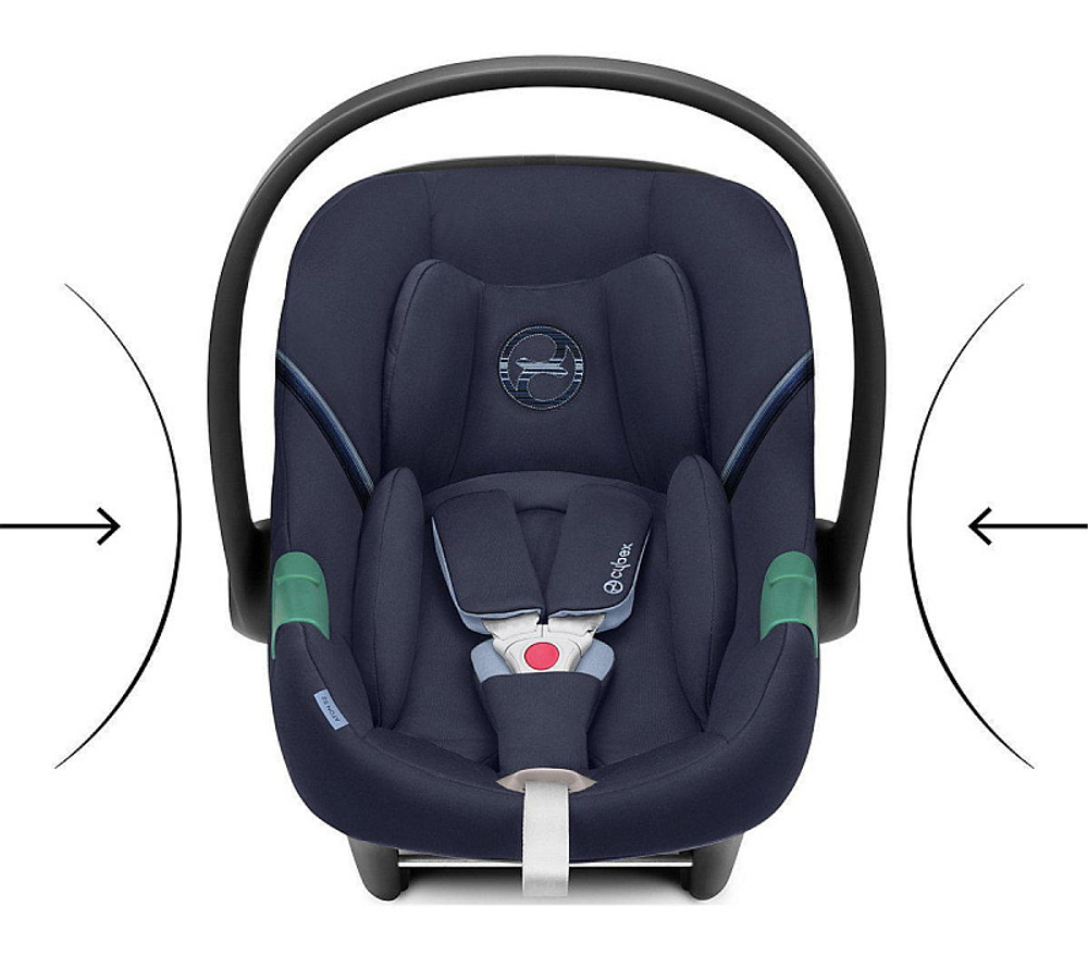 Коляска 3 в 1 Cybex Priam IV Rosegold complete и автокресло Aton S2 i-Size Ocean Blue Off White
